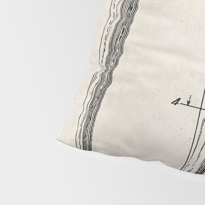 Baseball Bat Patent - Baseball Art - Antique Pillow Sham Gallery Image 4