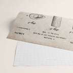 Baseball Bat Patent - Baseball Art - Antique Wrapping Paper Gallery Image 2