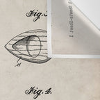 Baseball Bat Patent - Baseball Art - Antique Wall Tapestry Gallery Image 3