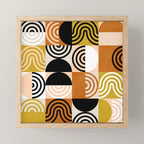 abstract checker lines modern Mini Art Print Gallery Image 1