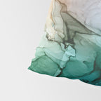 Salty Shores Abstract Painting Pillow Sham Gallery Image 4