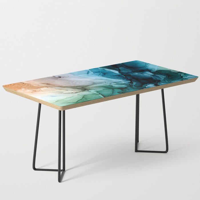 Salty Shores Abstract Painting Coffee Table Gallery Image 1