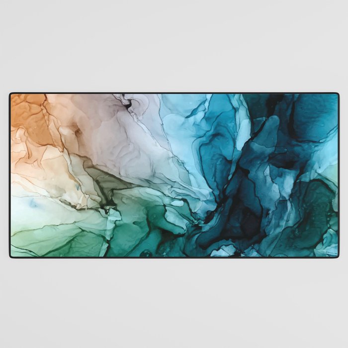 Salty Shores Abstract Painting Desk Mat Gallery Image 3