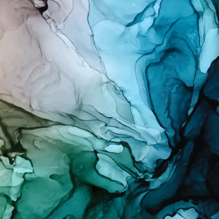 Salty Shores Abstract Painting Coffee Mug Gallery Image 2