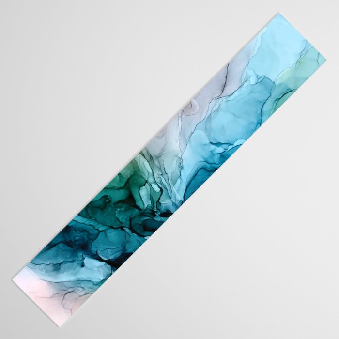 Salty Shores Abstract Painting Table Runner Gallery Image 3