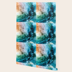 Salty Shores Abstract Painting Wallpaper Gallery Image 2
