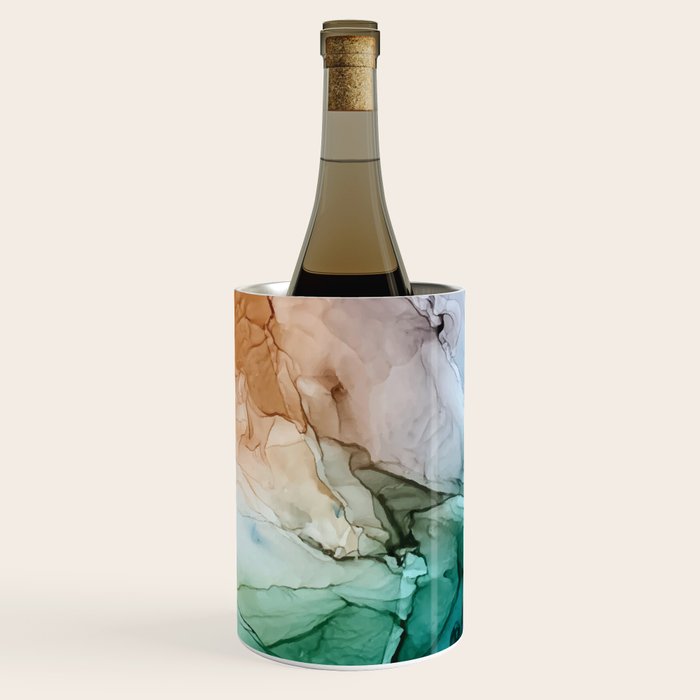 Salty Shores Abstract Painting Wine Chiller Gallery Image 2