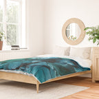 Salty Shores Abstract Painting Duvet Cover Gallery Image 2