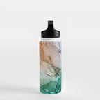 Salty Shores Abstract Painting Water Bottle Gallery Image 3