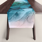 Salty Shores Abstract Painting Table Runner Gallery Image 1