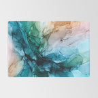 Salty Shores Abstract Painting Rug Gallery Image 2