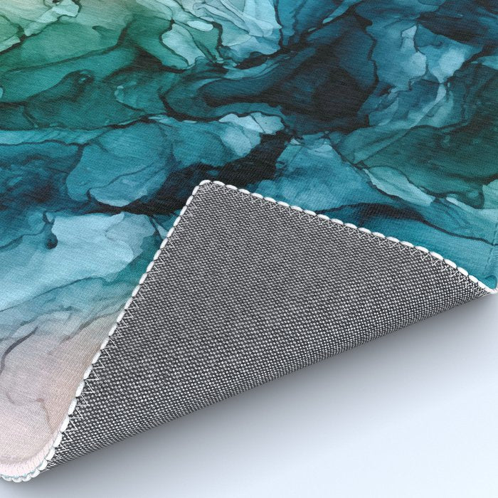 Salty Shores Abstract Painting Rug Gallery Image 4