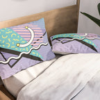 Memphis pattern 76 - 80s / 90s Retro Pillow Sham Gallery Image 2