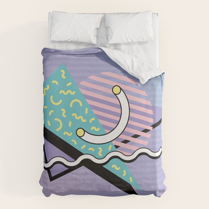Memphis pattern 76 - 80s / 90s Retro Duvet Cover Gallery Image 1
