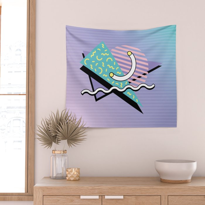 Memphis pattern 76 - 80s / 90s Retro Wall Tapestry Gallery Image 2