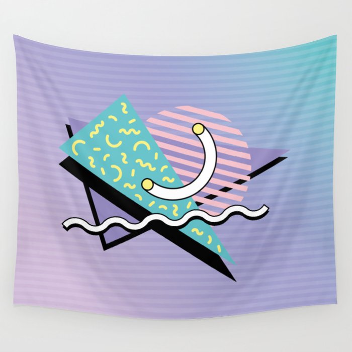 Memphis pattern 76 - 80s / 90s Retro Wall Tapestry Gallery Image 4