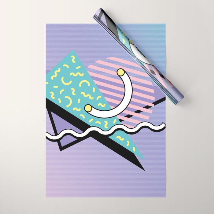 Memphis pattern 76 - 80s / 90s Retro Wrapping Paper Gallery Image 1