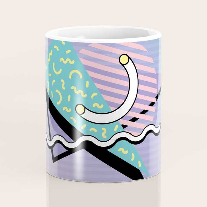 Memphis pattern 76 - 80s / 90s Retro Coffee Mug Gallery Image 4