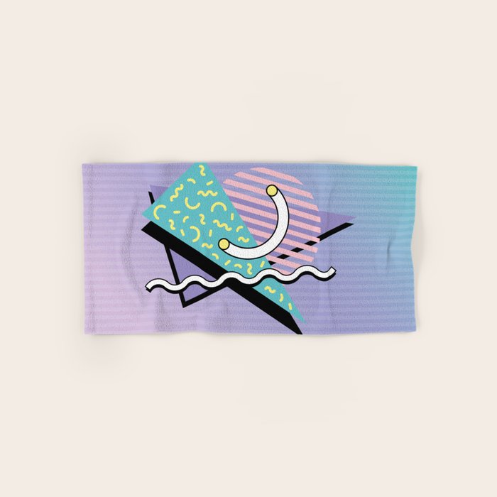Memphis pattern 76 - 80s / 90s Retro Bath Towel Gallery Image 1
