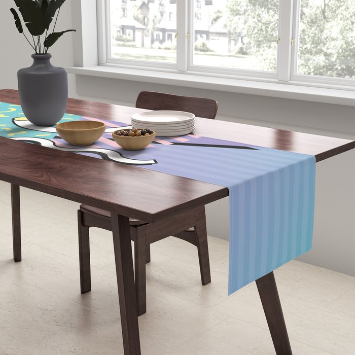 Memphis pattern 76 - 80s / 90s Retro Table Runner Gallery Image 2