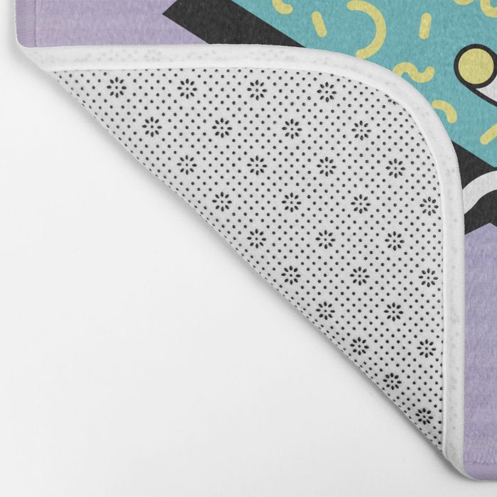 Memphis pattern 76 - 80s / 90s Retro Bath Mat Gallery Image 2