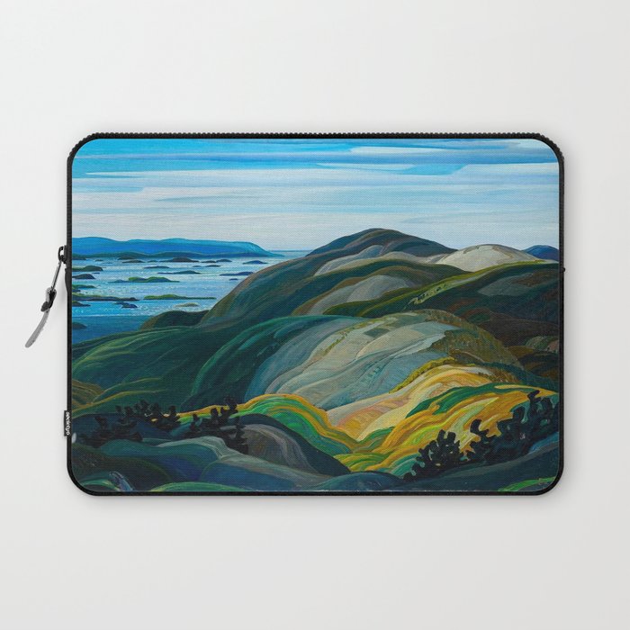 Canadian Landscape Franklin Carmichael Art Nouveau Post-Impressionism Laptop Sleeve Gallery Image 1