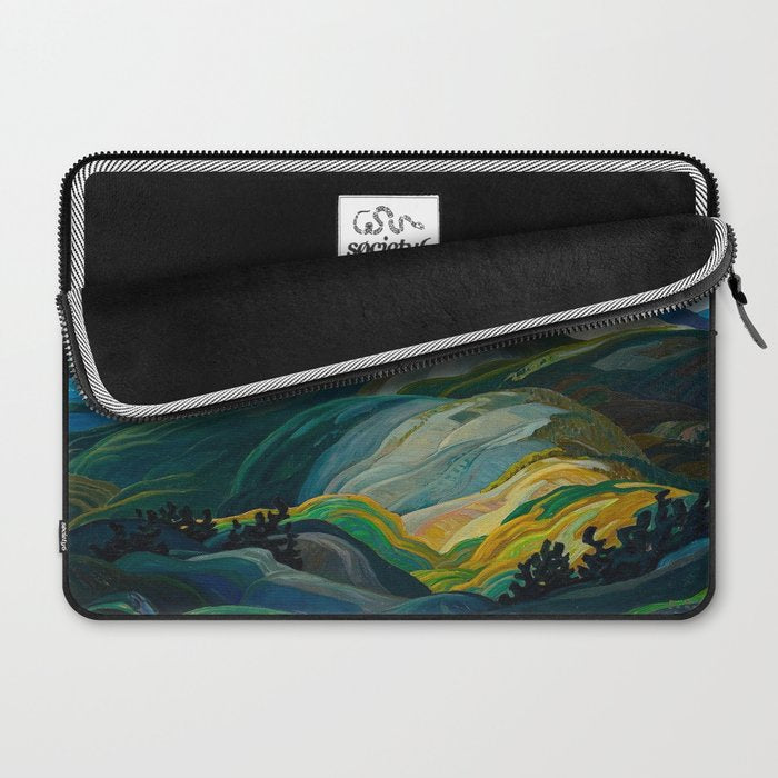 Canadian Landscape Franklin Carmichael Art Nouveau Post-Impressionism Laptop Sleeve Gallery Image 2