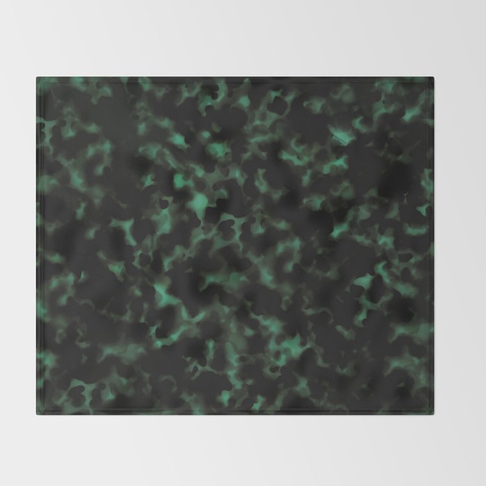 Emerald Green Tortoise Throw Blanket Gallery Image 2