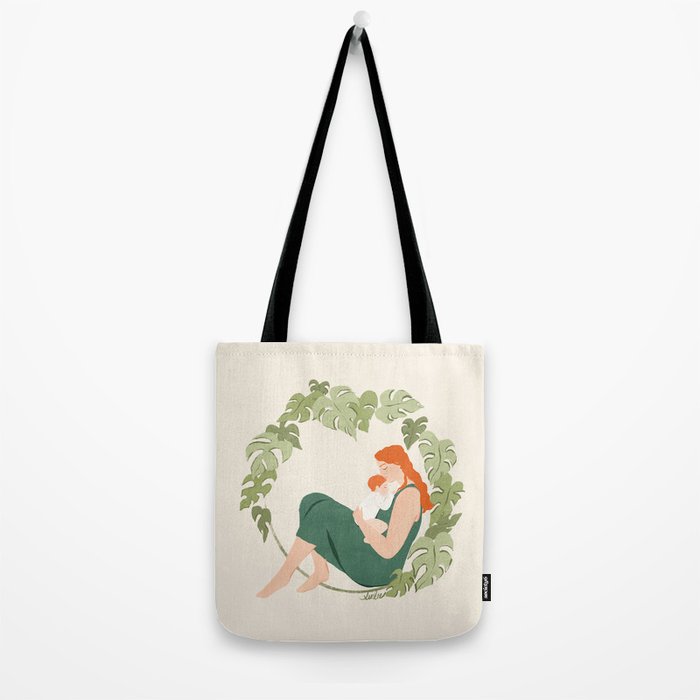 Maternal Bond (Red) Tote Bag Gallery Image 2