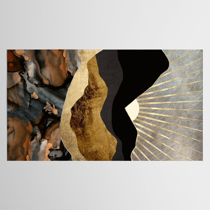Copper and Gold Mountains Tablecloth Gallery Image 2