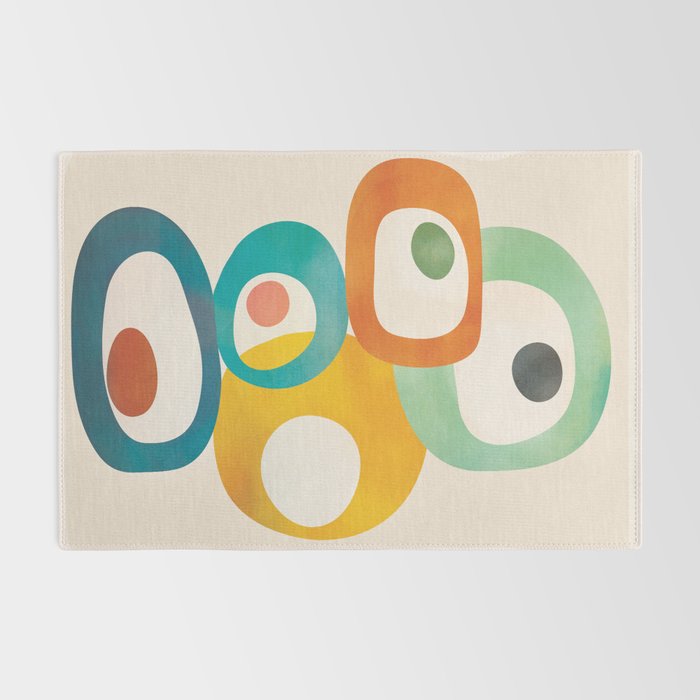 Mid-Century Modern Abstract Art 02 Rug Gallery Image 2