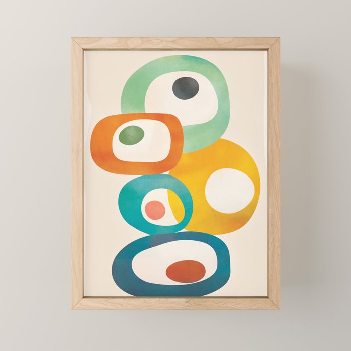Mid-Century Modern Abstract Art 02 Mini Art Print Gallery Image 1