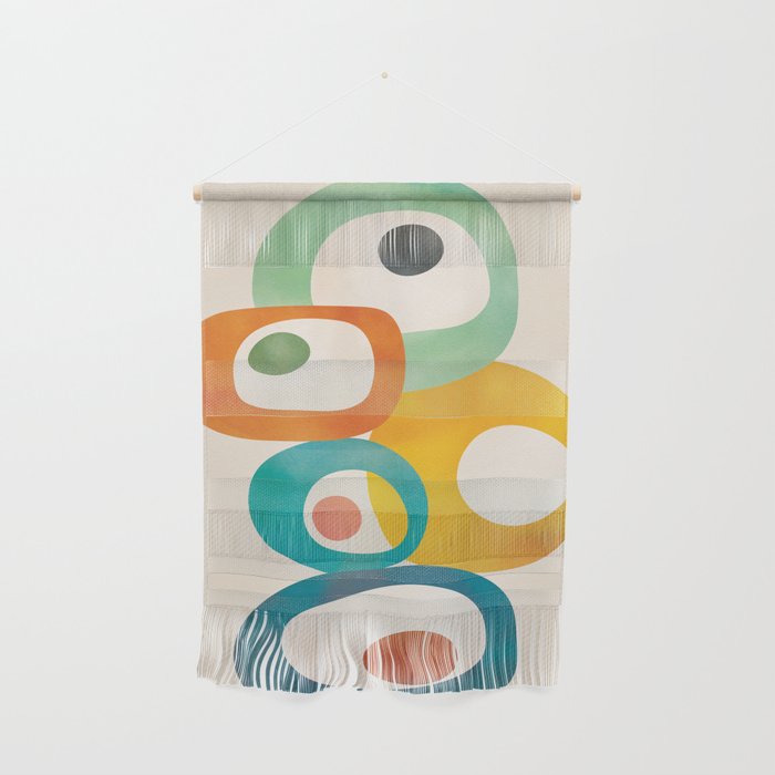 Mid-Century Modern Abstract Art 02 Wall Hanging Gallery Image 1