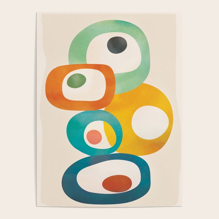 Mid-Century Modern Abstract Art 02 Poster Gallery Image 1