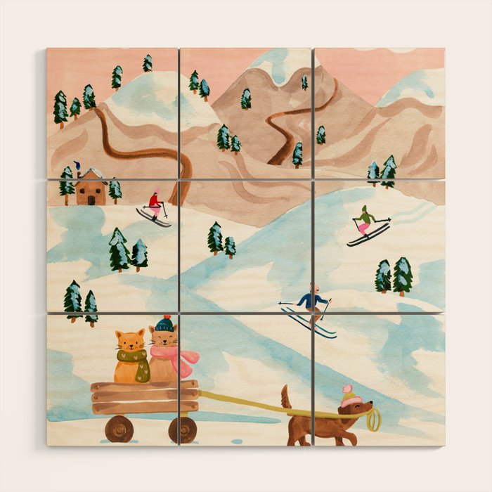 Winter Fun Wood Wall Art Gallery Image 1
