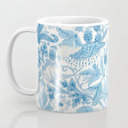 William Morris Strawberry Thief Woad Blue Coffee Mug Gallery Image 3