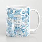 William Morris Strawberry Thief Woad Blue Coffee Mug Gallery Image 1
