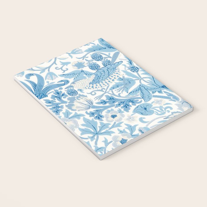 William Morris Strawberry Thief Woad Blue Notebook Gallery Image 3