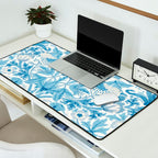 William Morris Strawberry Thief Woad Blue Desk Mat Gallery Image 2