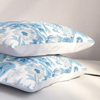 William Morris Strawberry Thief Woad Blue Pillow Sham Gallery Image 3