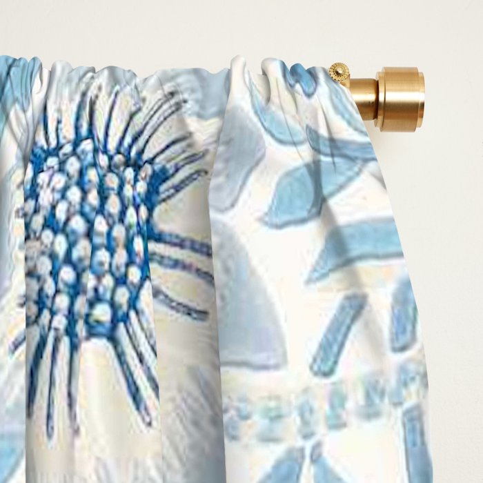 William Morris Strawberry Thief Woad Blue Window Curtain Gallery Image 2