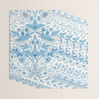 William Morris Strawberry Thief Woad Blue Wrapping Paper Gallery Image 3