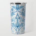 William Morris Strawberry Thief Woad Blue Travel Mug Gallery Image 1