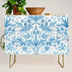 William Morris Strawberry Thief Woad Blue Credenza Gallery Image 1