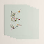 Vintage Botanical World Green Wrapping Paper Gallery Image 3