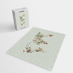 Vintage Botanical World Green Jigsaw Puzzle Gallery Image 2