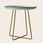 Surfers in Motion - Aerial Ocean Wave Photography Side Table Gallery Image 1