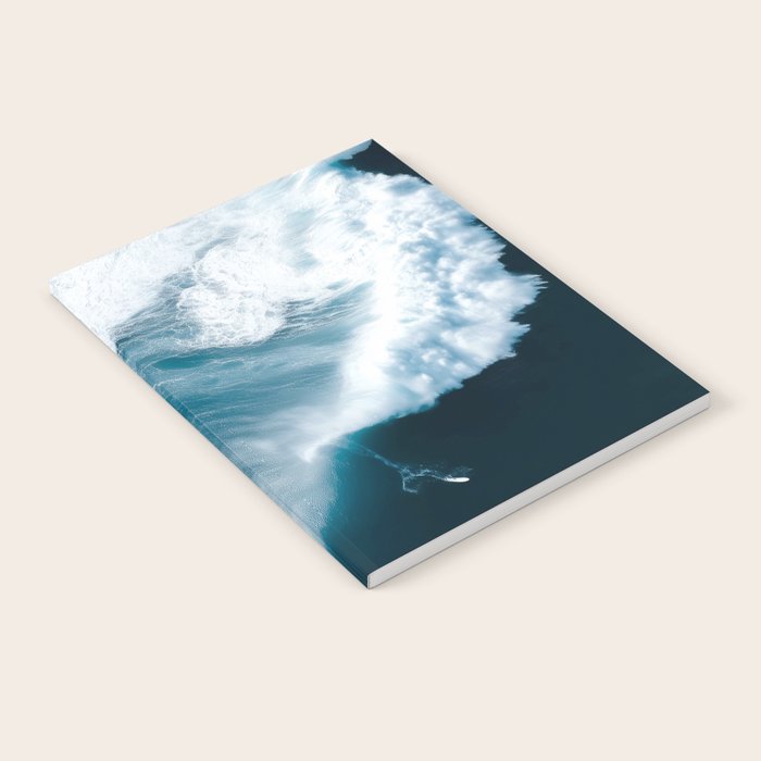 Surfers in Motion - Aerial Ocean Wave Photography Notebook Gallery Image 2