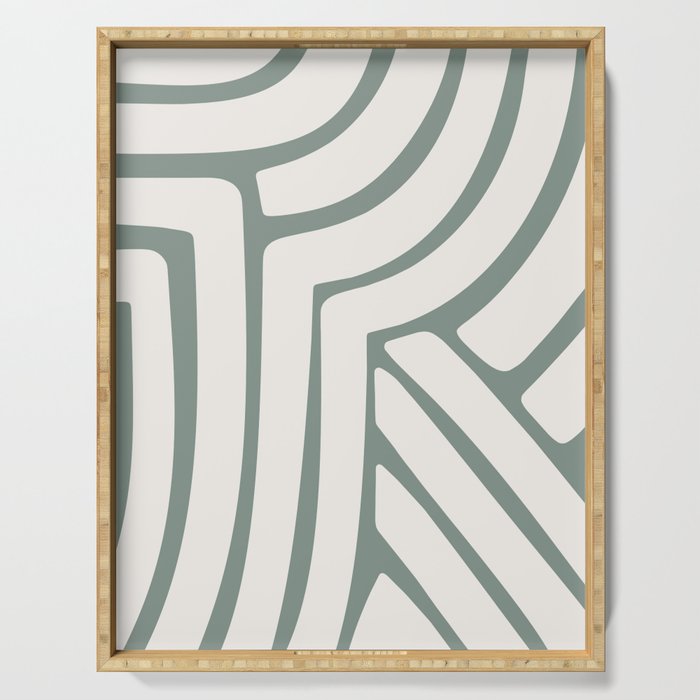 Abstract Stripes LXVI Serving Tray Gallery Image 1