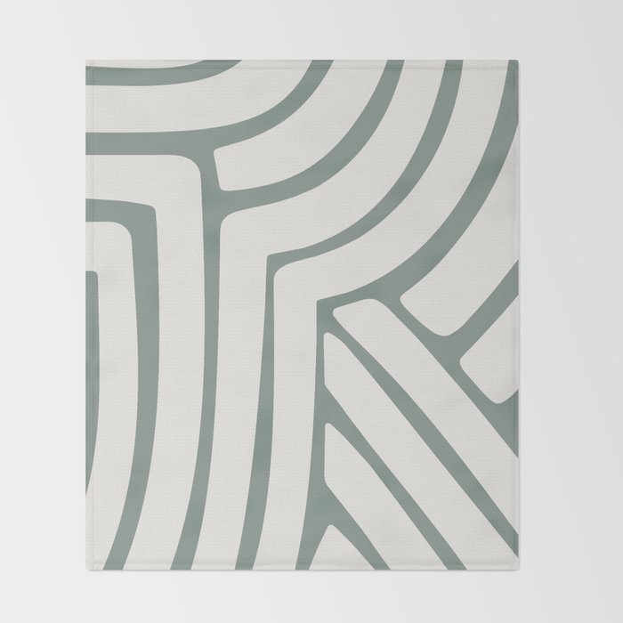Abstract Stripes LXVI Throw Blanket Gallery Image 2